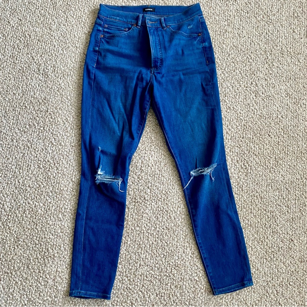 Express high rise skinny jeans